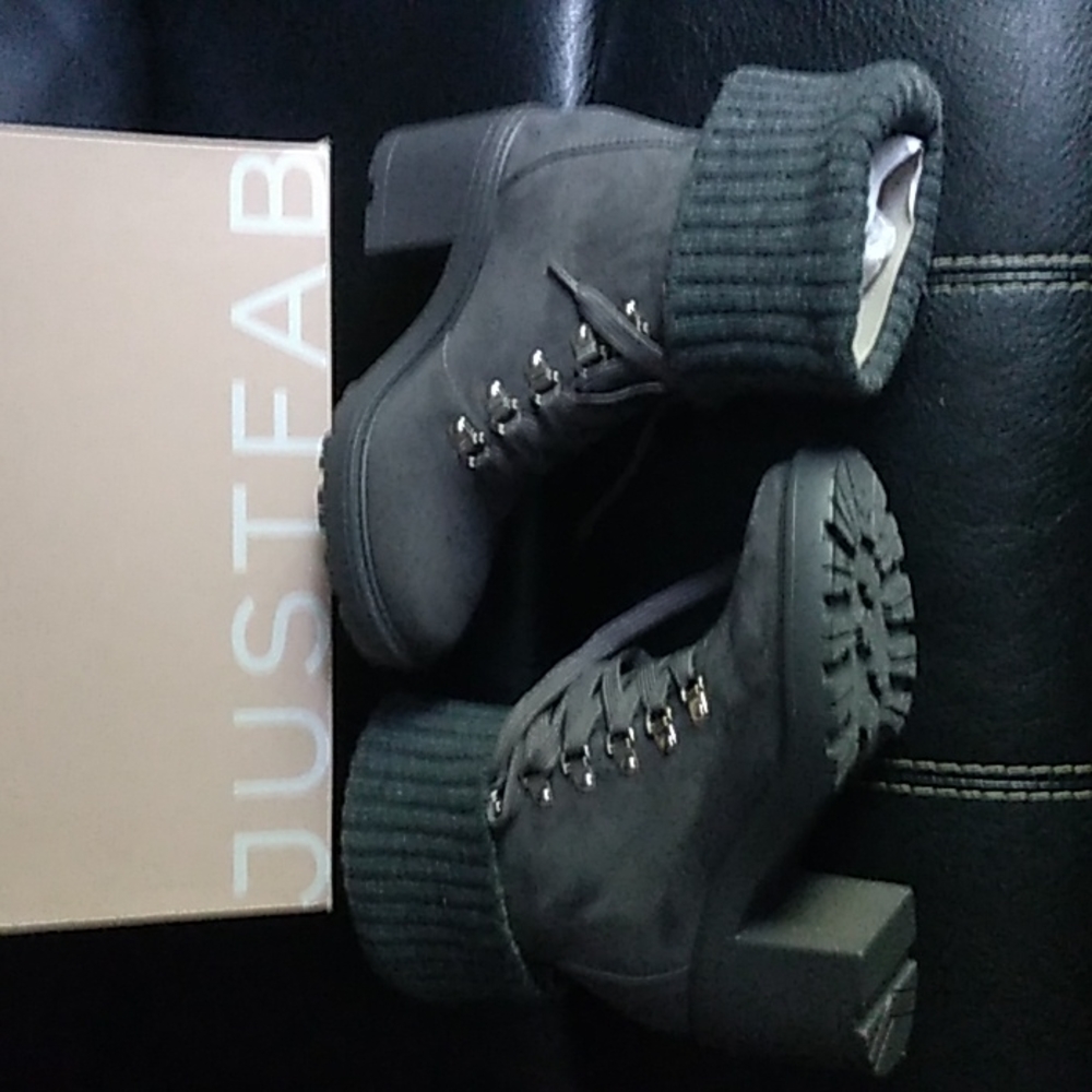 JastFab lace up booties